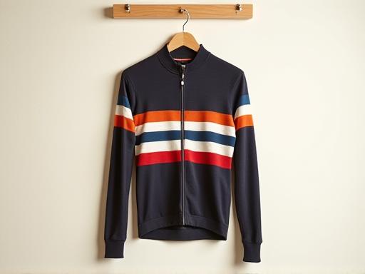 Maglia da ciclismo vintage in lana esposta
